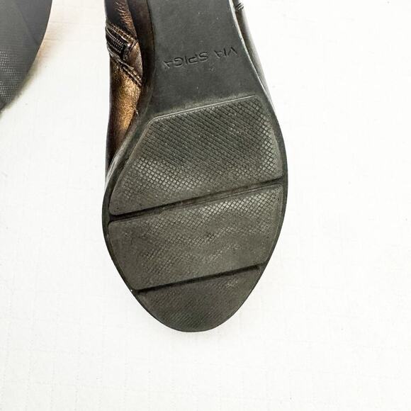Via Spiga Leather Platform Round Toe Boot Size 8 - Picture 4 of 6